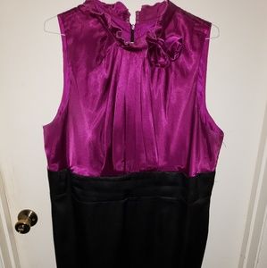 24W Black and magenta dress